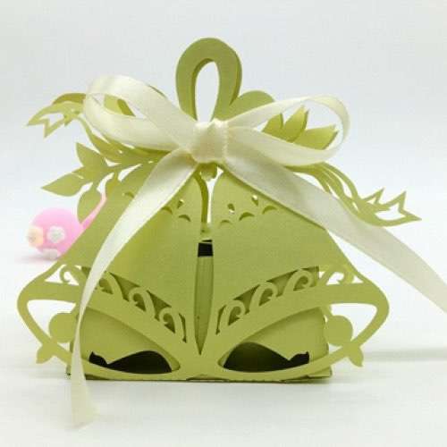 Candy Box Christmas Beautiful Box Customized Laser Cut Small Bell 